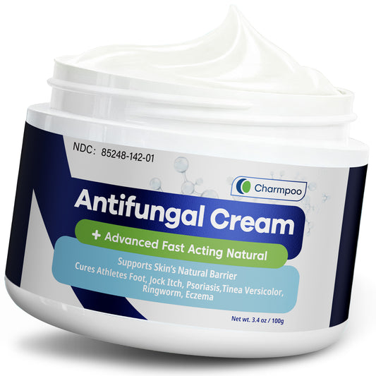 CHARMPOO Advanced Antifungal Cream for Jock Itch & Athlete’s Foot, 3.4 oz