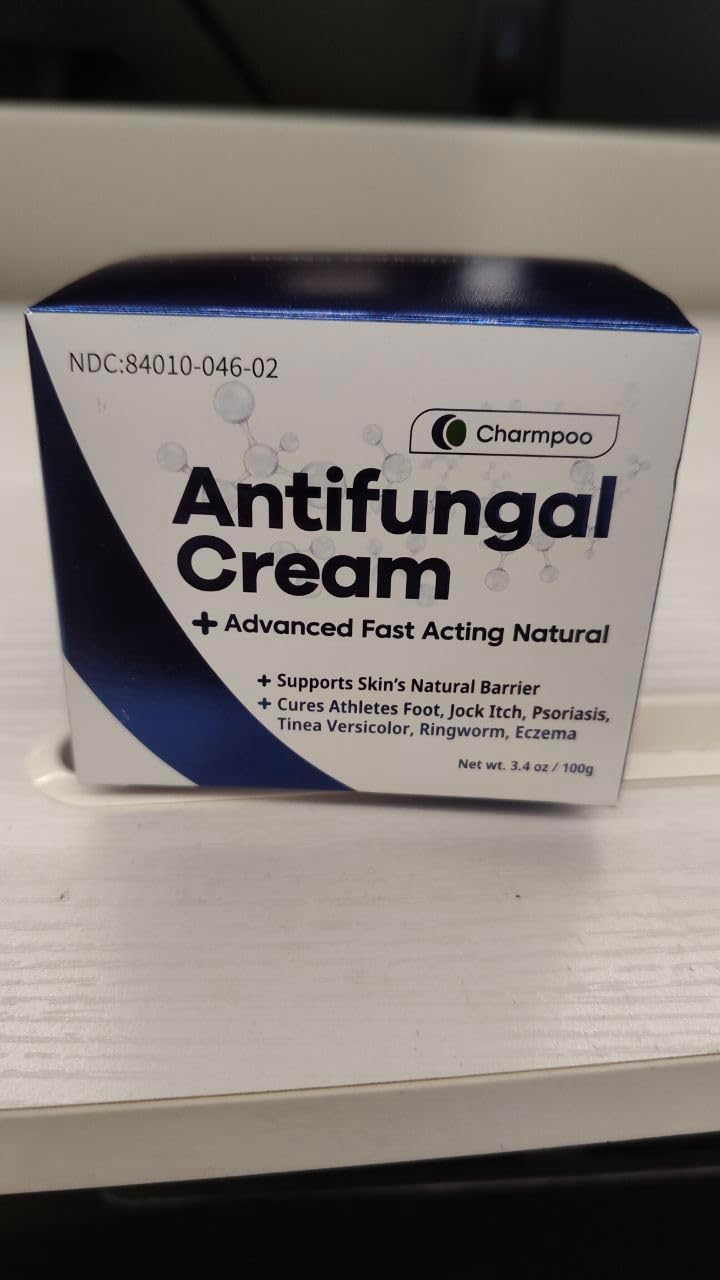 Antifungal Cream for Jock Itch: Anti Fungal Cream for Itchy Skin Relief Extra Strength - Ringworm Treatment for Humans - Athletes Foot Treatment for Feet 3.4 oz, 100g, White