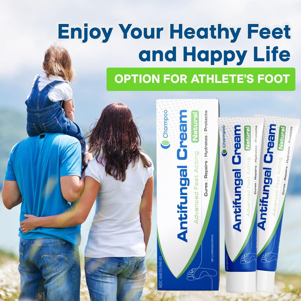 Antifungal Cream for Foot and Body: Fast Relief Athlete's Foot Jock Itch Psoriasis Ringworm Eczema Rashes - Powerful Herbal and Miconazole Formula 30g(Pack of 2)