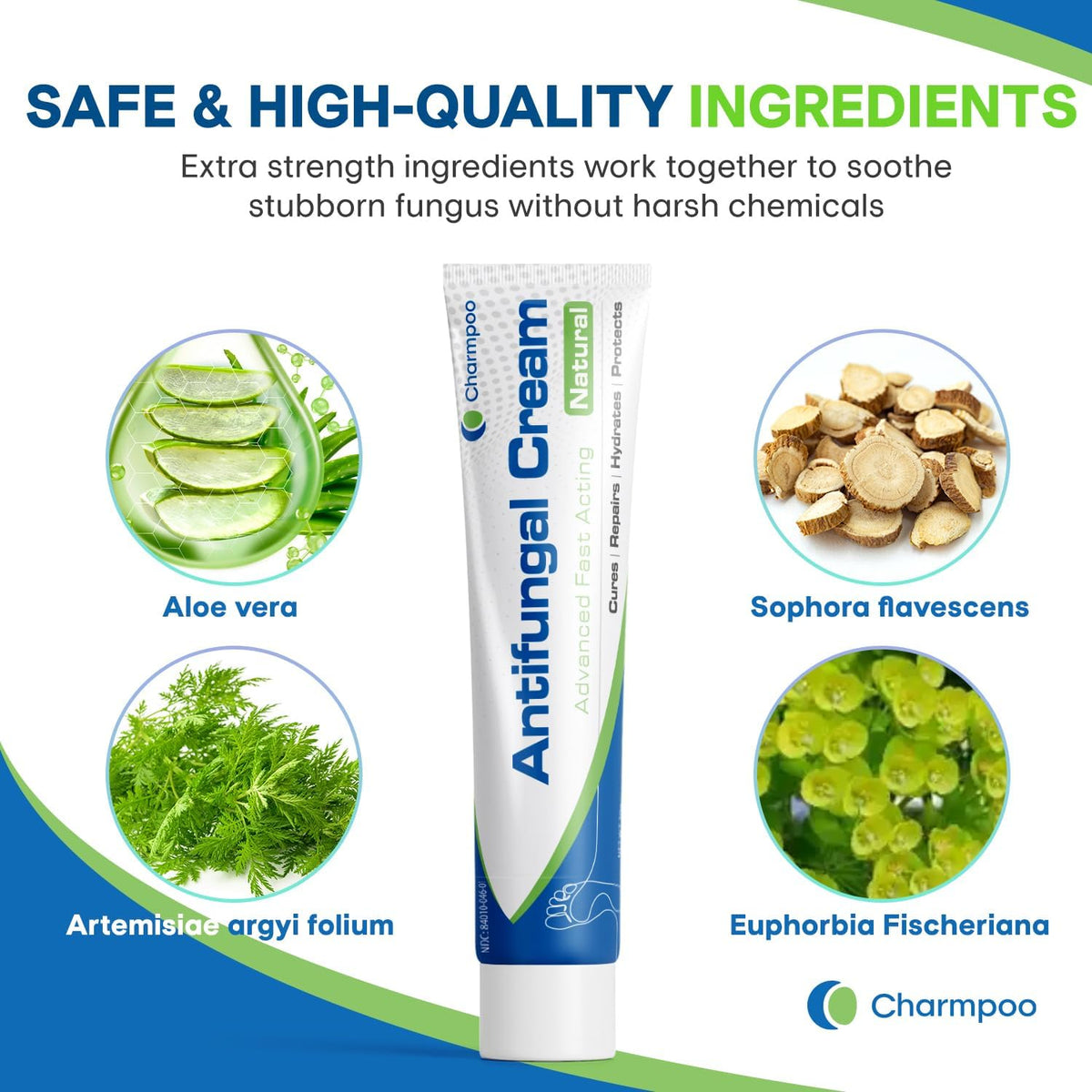 Antifungal Cream for Foot and Body: Fast Relief Athlete's Foot Jock Itch Psoriasis Ringworm Eczema Rashes - Powerful Herbal and Miconazole Formula 30g(Pack of 2)