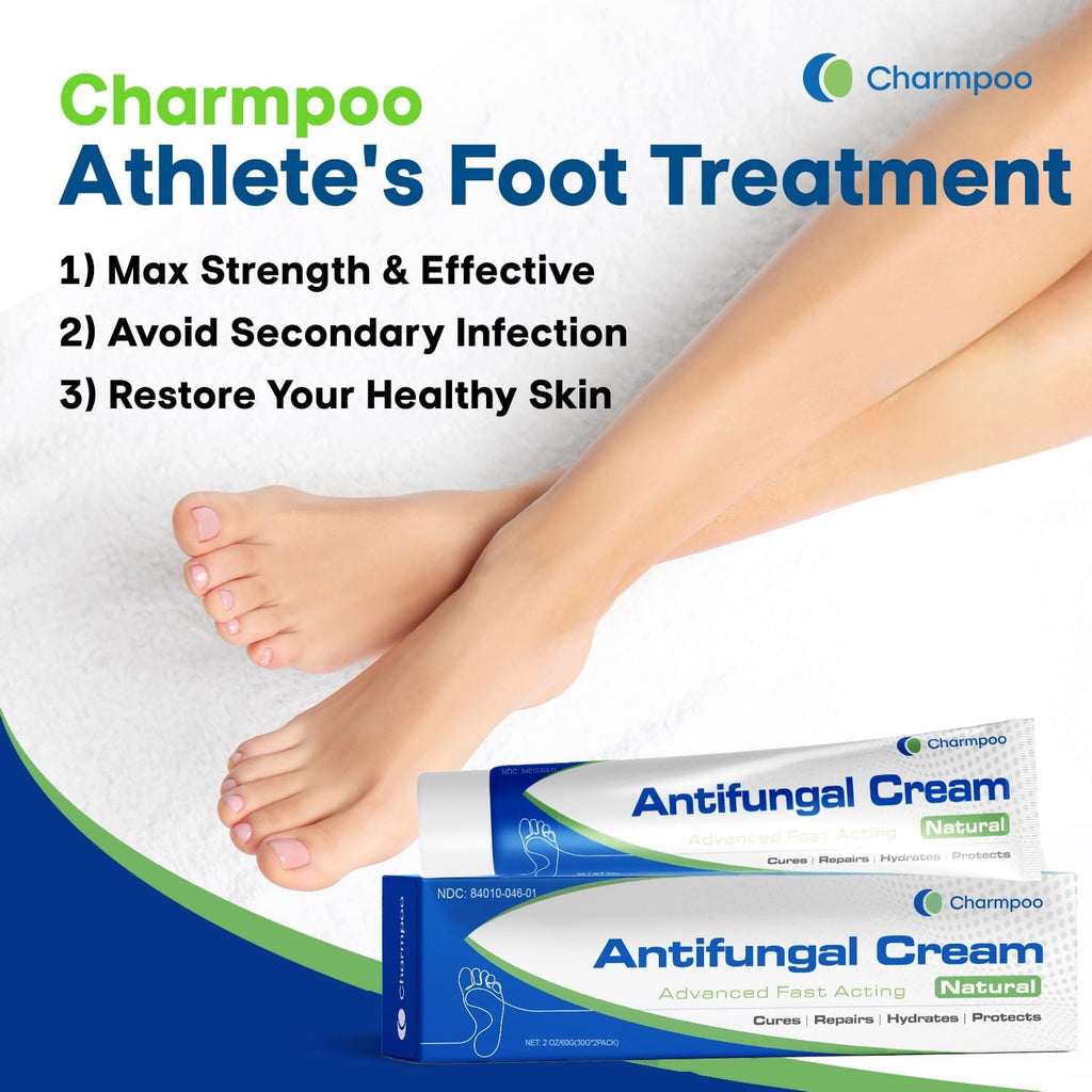 Antifungal Cream for Foot and Body: Fast Relief Athlete's Foot Jock Itch Psoriasis Ringworm Eczema Rashes - Powerful Herbal and Miconazole Formula 30g(Pack of 2)